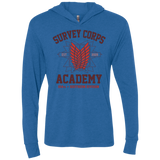 Survey Corps Academy Triblend Long Sleeve Hoodie Tee