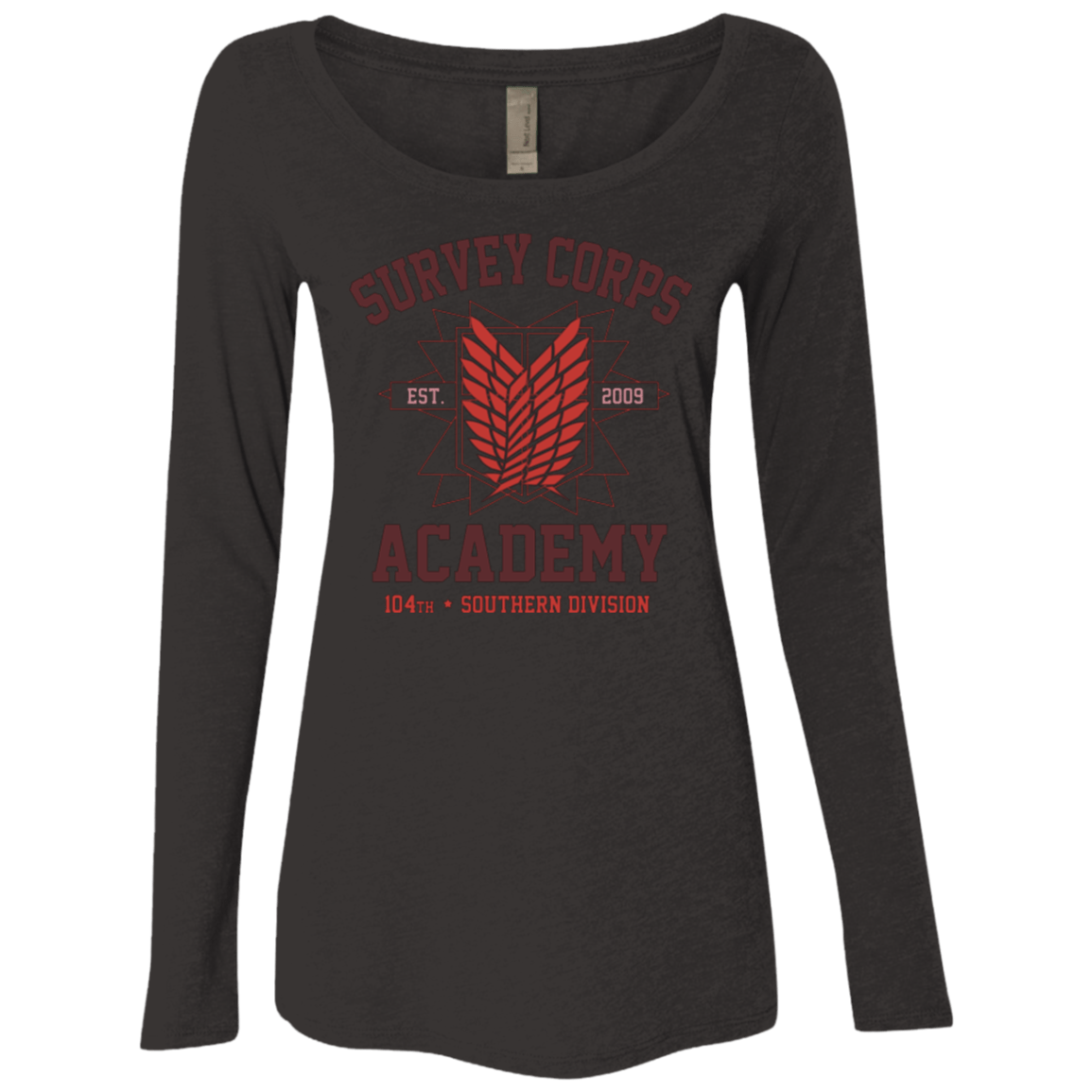 T-Shirts Vintage Black / Small Survey Corps Academy Women's Triblend Long Sleeve Shirt