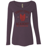 T-Shirts Vintage Purple / Small Survey Corps Academy Women's Triblend Long Sleeve Shirt
