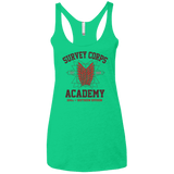T-Shirts Envy / X-Small Survey Corps Academy Women's Triblend Racerback Tank