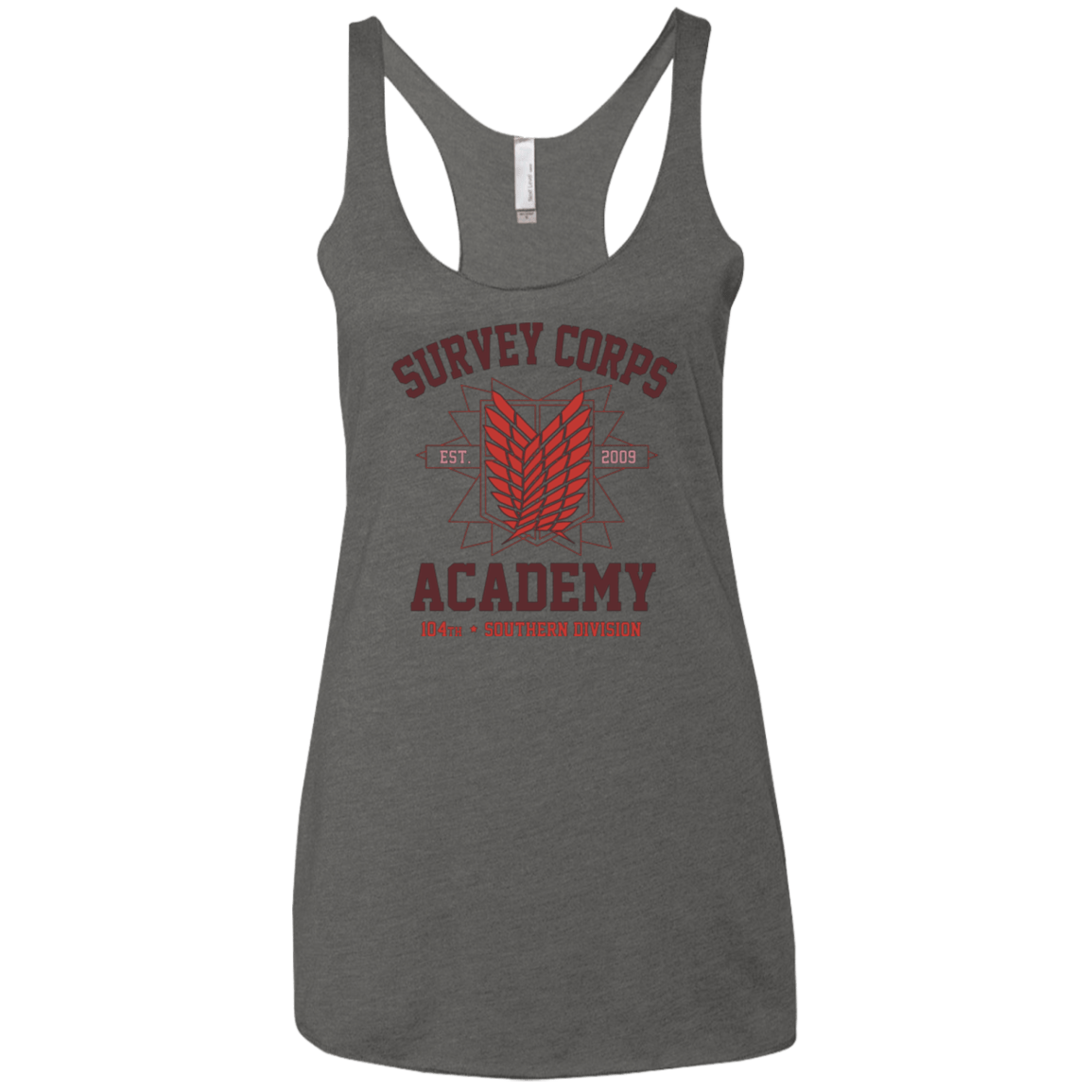 T-Shirts Premium Heather / X-Small Survey Corps Academy Women's Triblend Racerback Tank