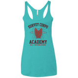 T-Shirts Tahiti Blue / X-Small Survey Corps Academy Women's Triblend Racerback Tank