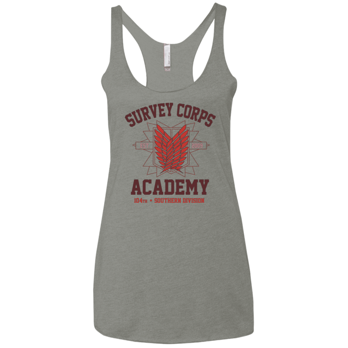 T-Shirts Venetian Grey / X-Small Survey Corps Academy Women's Triblend Racerback Tank
