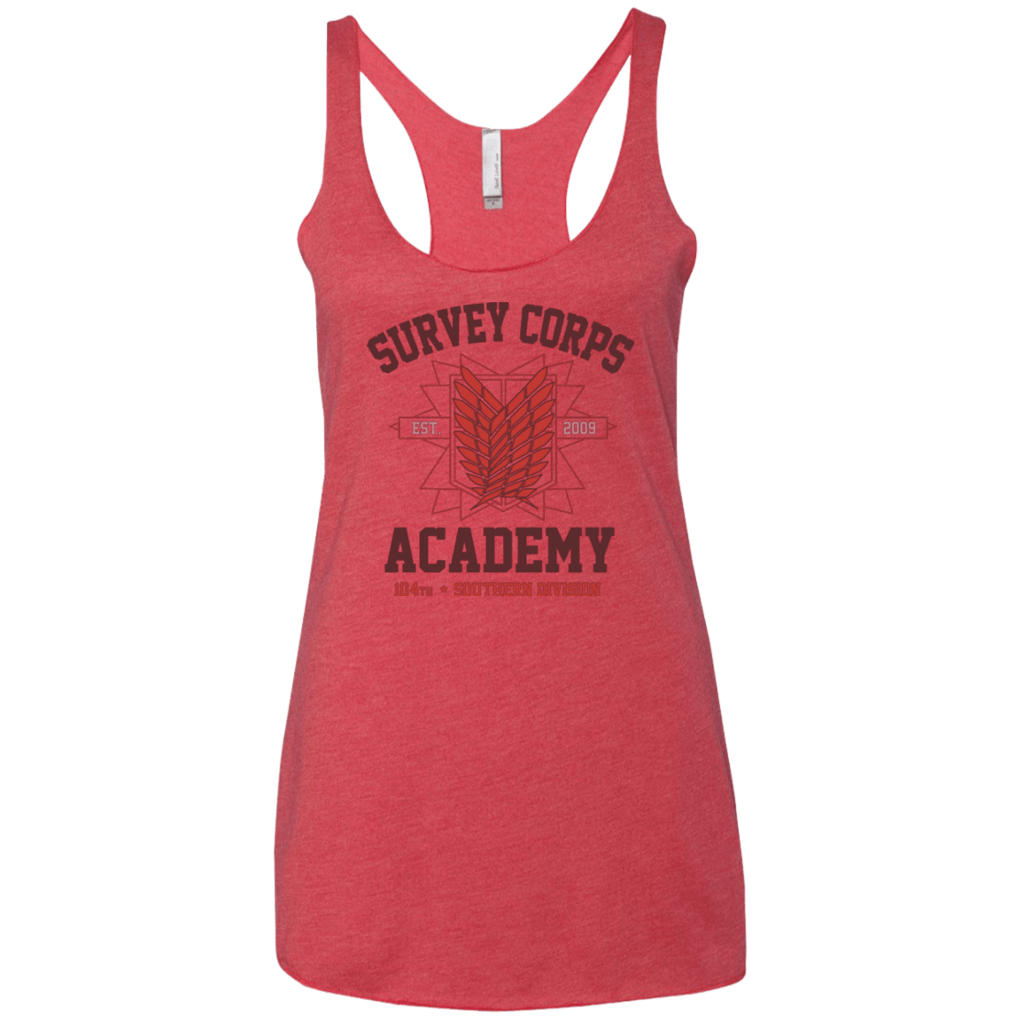 T-Shirts Vintage Red / X-Small Survey Corps Academy Women's Triblend Racerback Tank