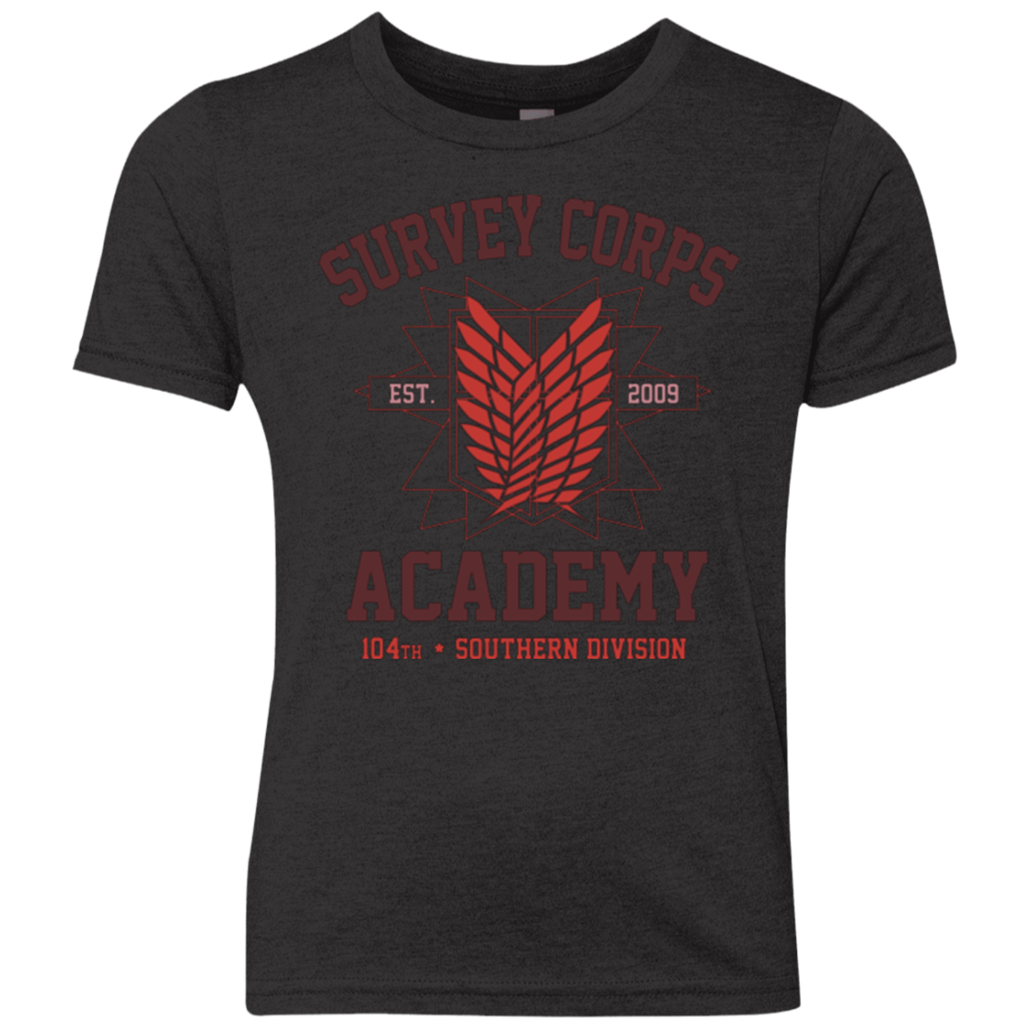 T-Shirts Vintage Black / YXS Survey Corps Academy Youth Triblend T-Shirt