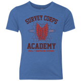 T-Shirts Vintage Royal / YXS Survey Corps Academy Youth Triblend T-Shirt