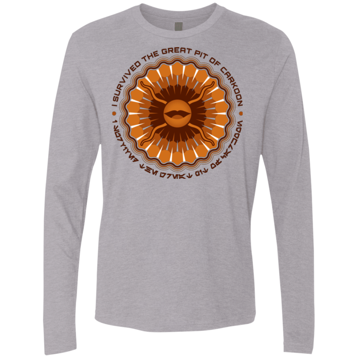 T-Shirts Heather Grey / Small Surviving The Sarlacc Men's Premium Long Sleeve