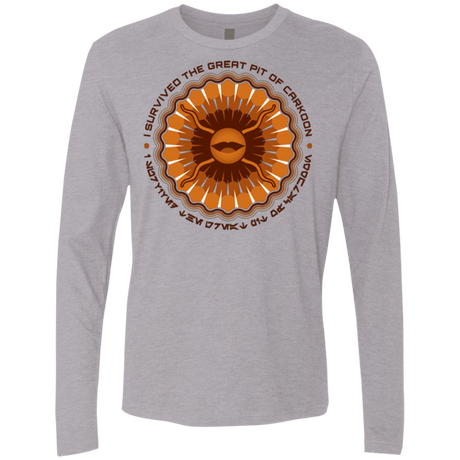 T-Shirts Heather Grey / Small Surviving The Sarlacc Men's Premium Long Sleeve