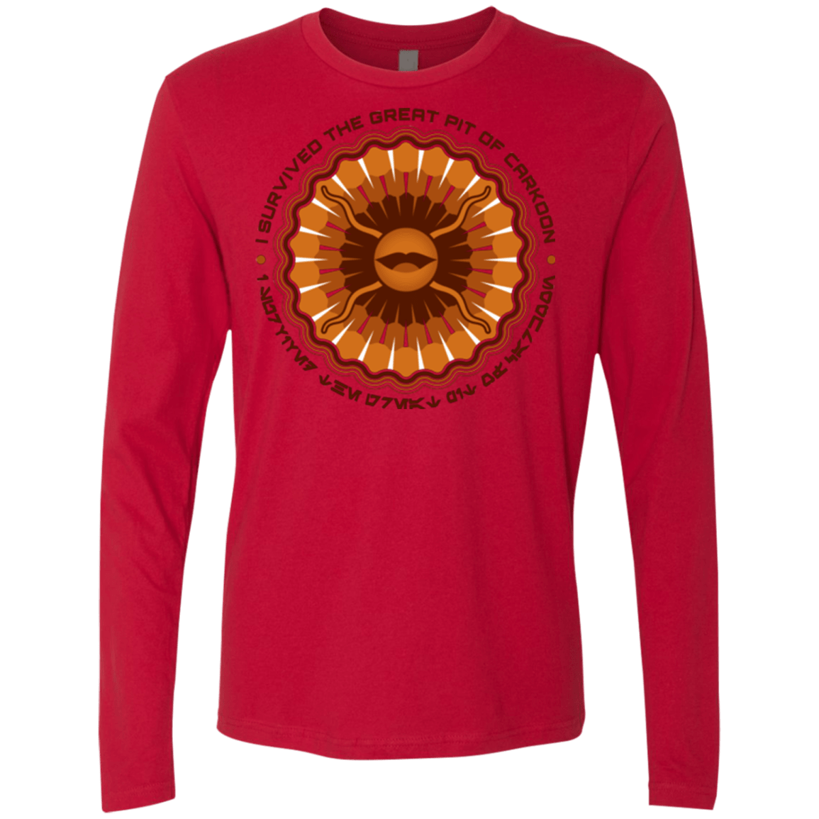 T-Shirts Red / Small Surviving The Sarlacc Men's Premium Long Sleeve