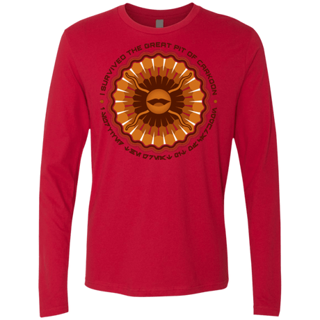 T-Shirts Red / Small Surviving The Sarlacc Men's Premium Long Sleeve
