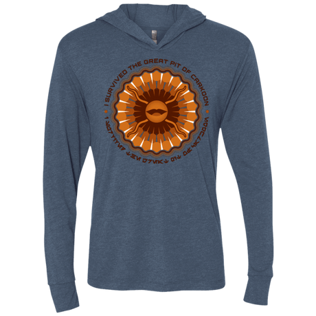 T-Shirts Indigo / X-Small Surviving The Sarlacc Triblend Long Sleeve Hoodie Tee