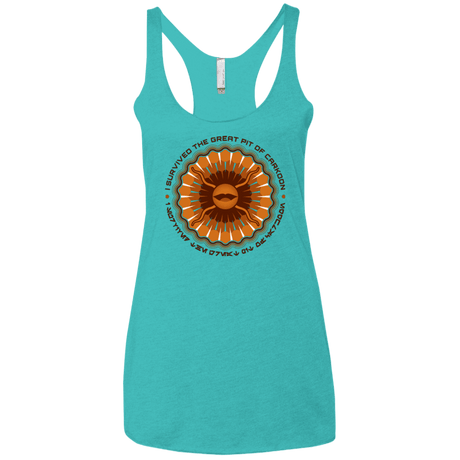 T-Shirts Tahiti Blue / X-Small Surviving The Sarlacc Women's Triblend Racerback Tank