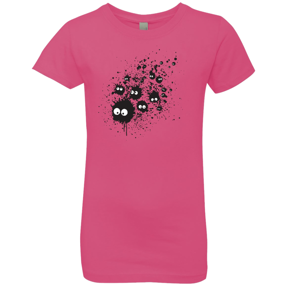 T-Shirts Hot Pink / YXS Susuwatari Ink Girls Premium T-Shirt