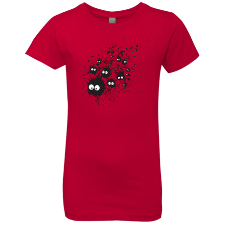 T-Shirts Red / YXS Susuwatari Ink Girls Premium T-Shirt