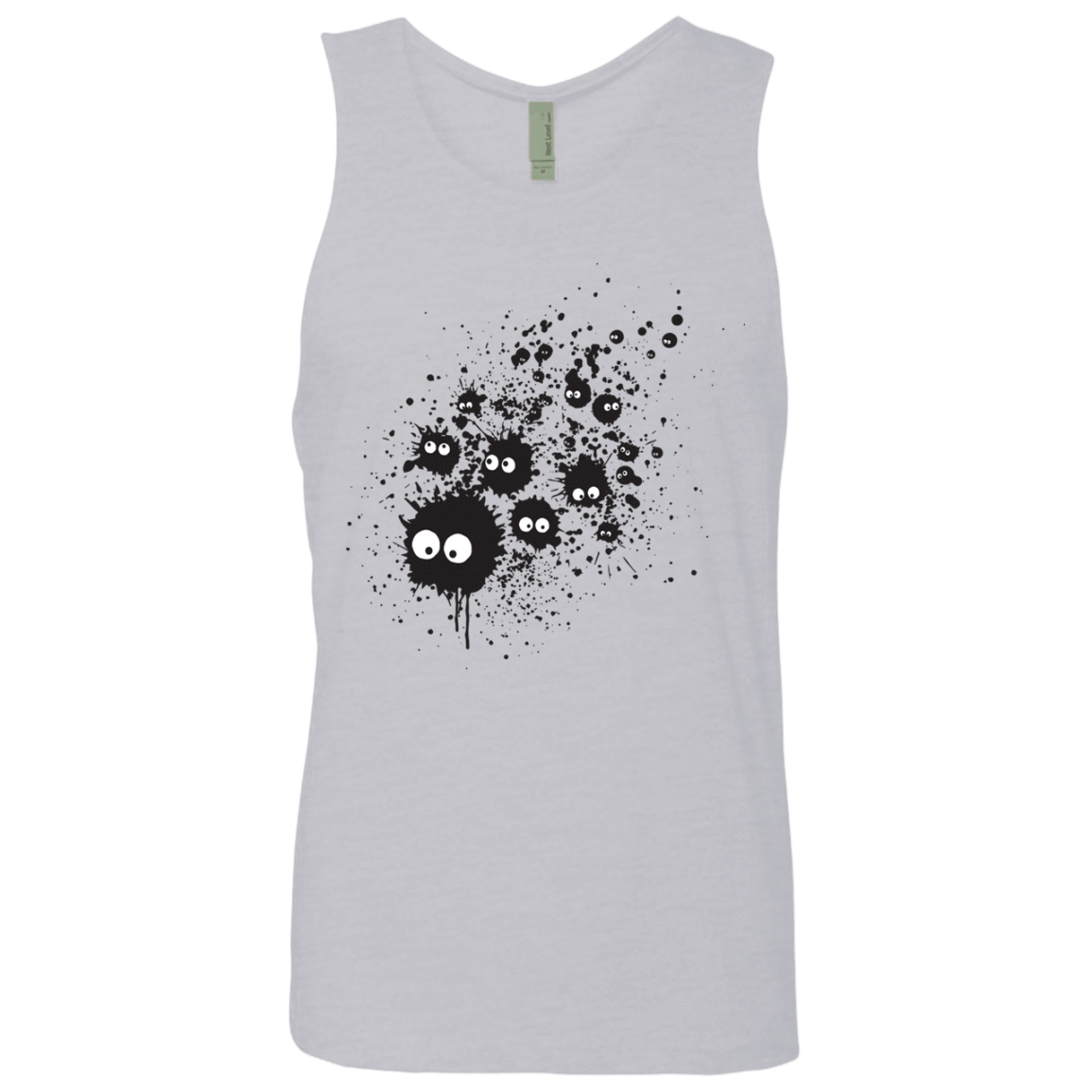 T-Shirts Heather Grey / S Susuwatari Ink Men's Premium Tank Top