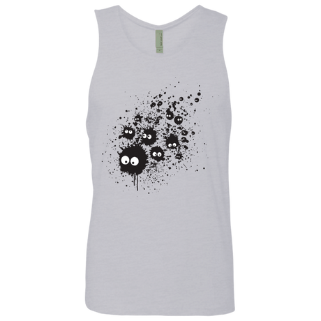 T-Shirts Heather Grey / S Susuwatari Ink Men's Premium Tank Top