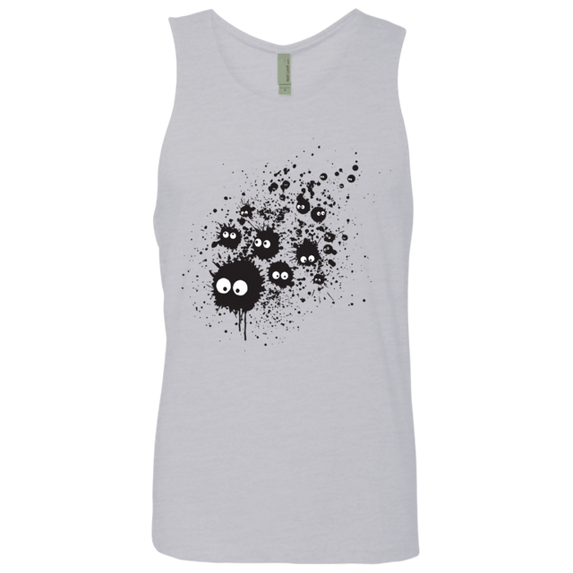 T-Shirts Heather Grey / S Susuwatari Ink Men's Premium Tank Top