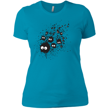 T-Shirts Turquoise / X-Small Susuwatari Ink Women's Premium T-Shirt
