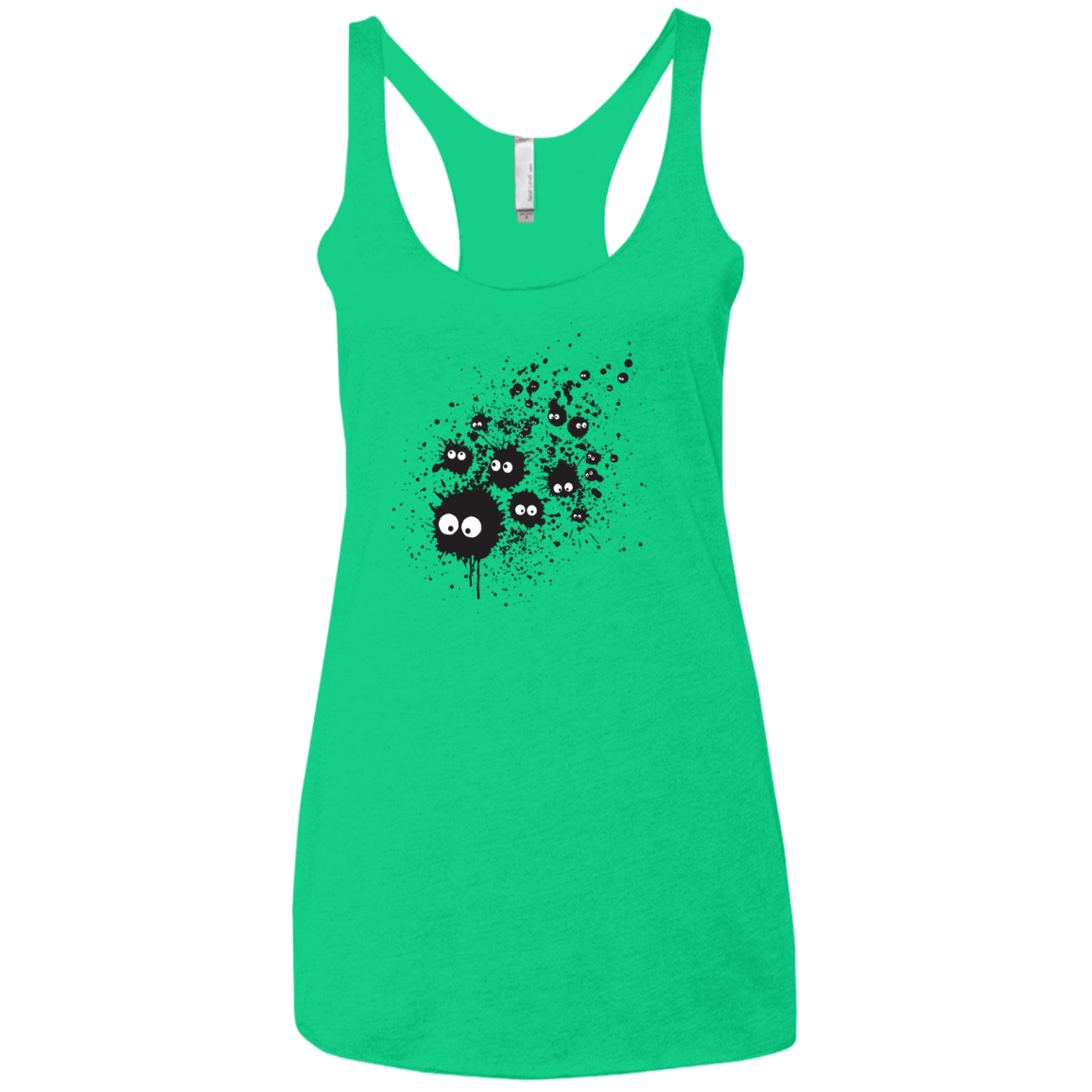 Susuwatari Ink Women's Triblend Racerback Tank