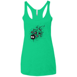 Susuwatari Ink Women's Triblend Racerback Tank