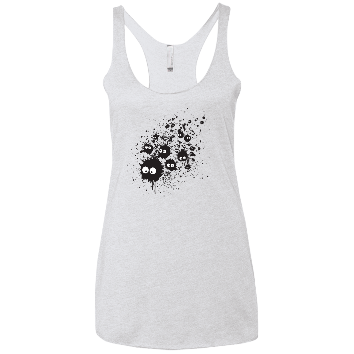 Susuwatari Ink Women's Triblend Racerback Tank