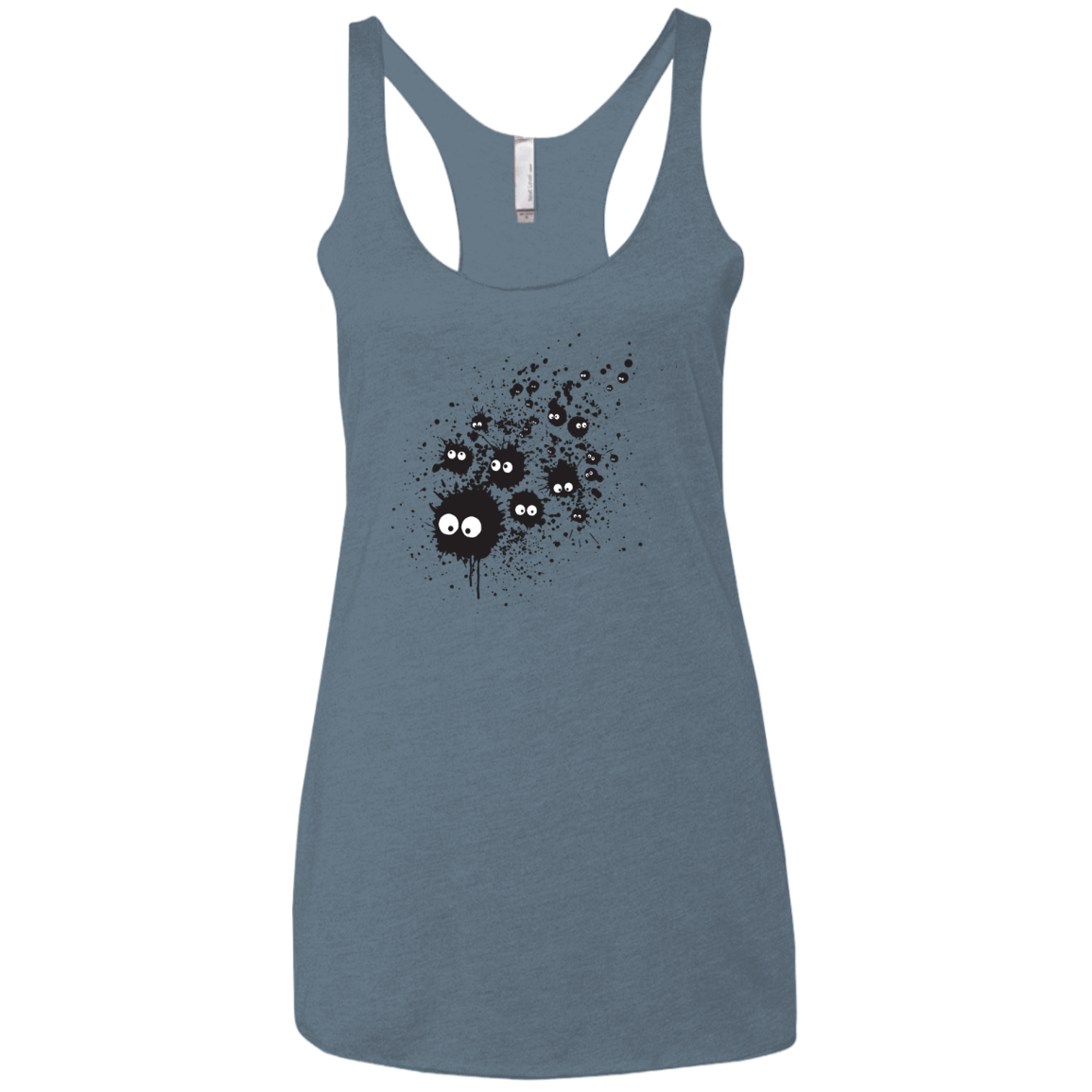 Susuwatari Ink Women's Triblend Racerback Tank