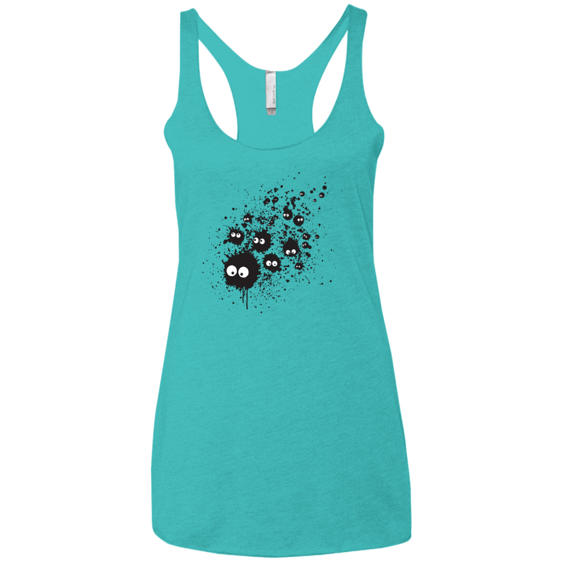 Susuwatari Ink Women's Triblend Racerback Tank