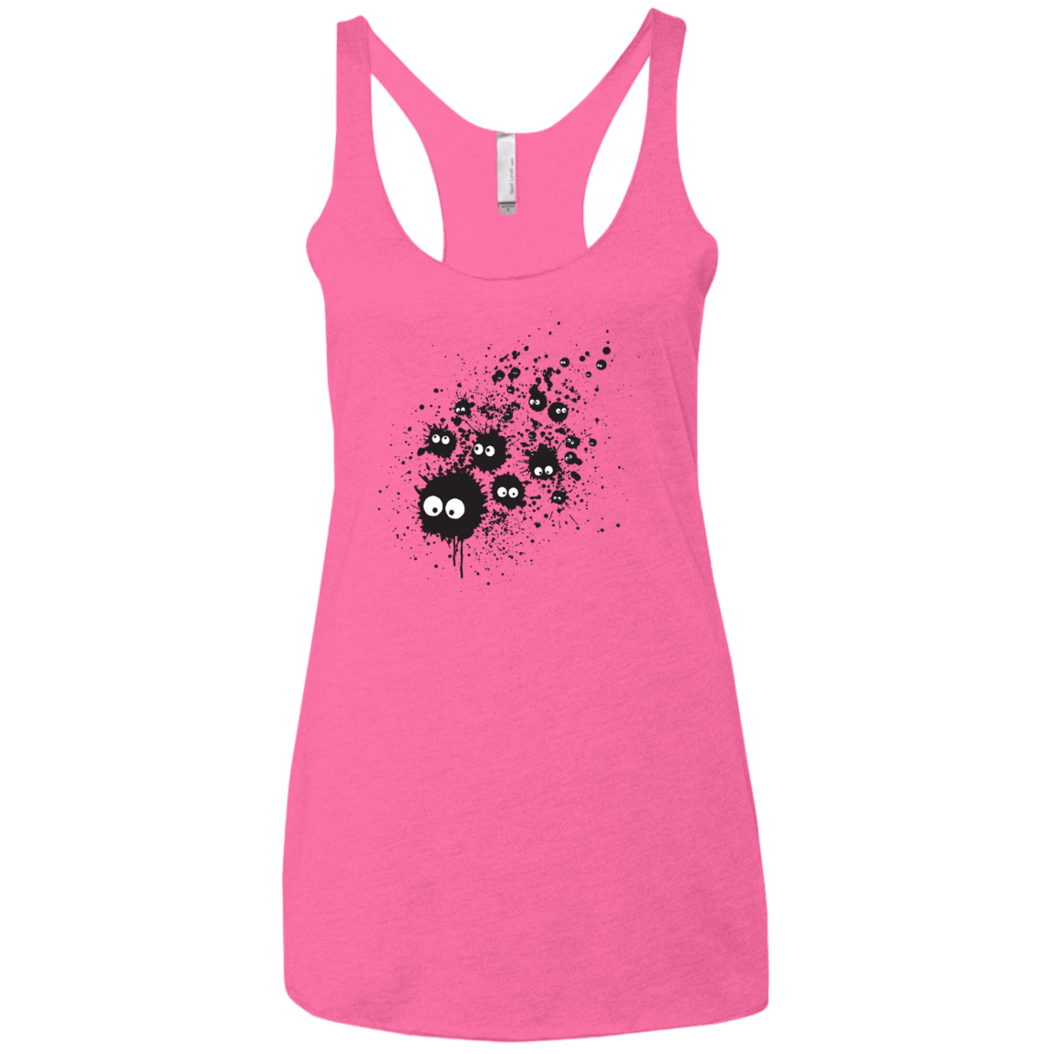 Susuwatari Ink Women's Triblend Racerback Tank
