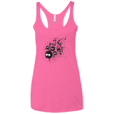 Susuwatari Ink Women's Triblend Racerback Tank