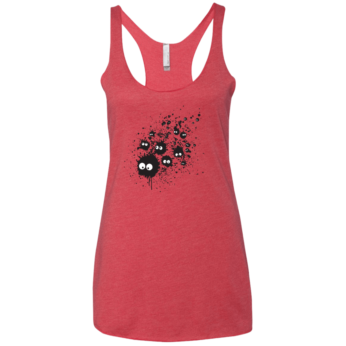 Susuwatari Ink Women's Triblend Racerback Tank