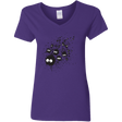 T-Shirts Purple / S Susuwatari Ink Women's V-Neck T-Shirt