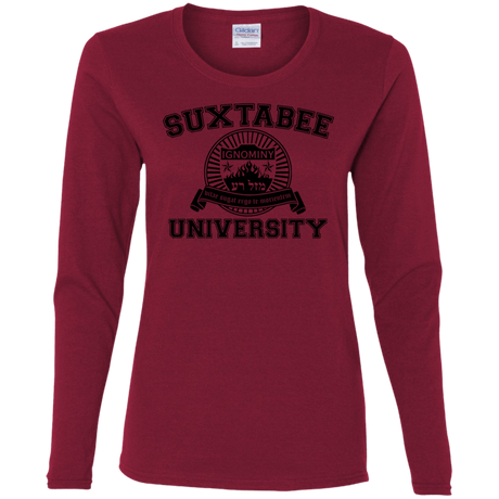 T-Shirts Cardinal / S SUX2BU Women's Long Sleeve T-Shirt