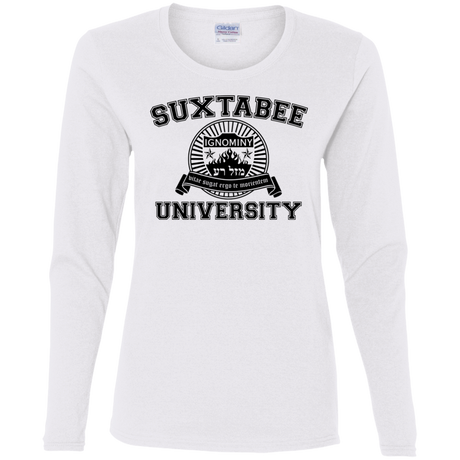 T-Shirts White / S SUX2BU Women's Long Sleeve T-Shirt