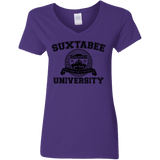 T-Shirts Purple / S SUX2BU Women's V-Neck T-Shirt