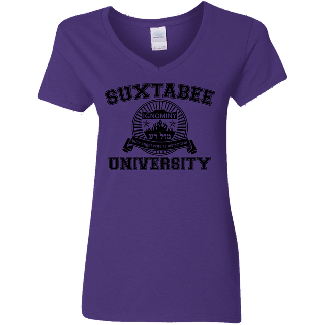 T-Shirts Purple / S SUX2BU Women's V-Neck T-Shirt