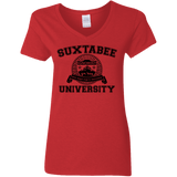 T-Shirts Red / S SUX2BU Women's V-Neck T-Shirt