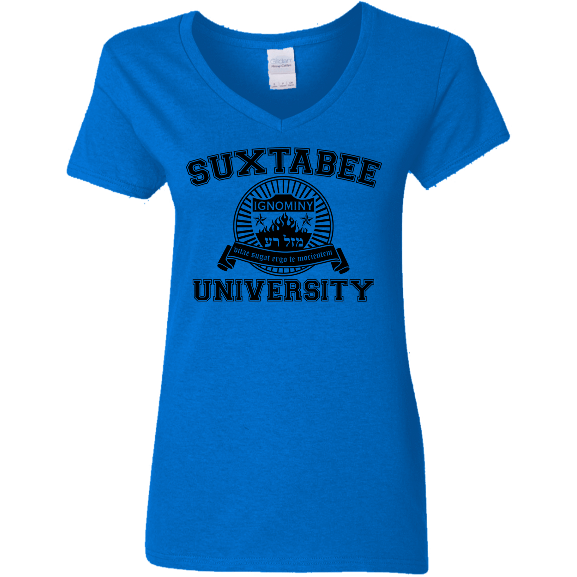 T-Shirts Royal / S SUX2BU Women's V-Neck T-Shirt