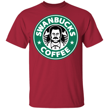 T-Shirts Cardinal / YXS Swanbucks Coffee Youth T-Shirt