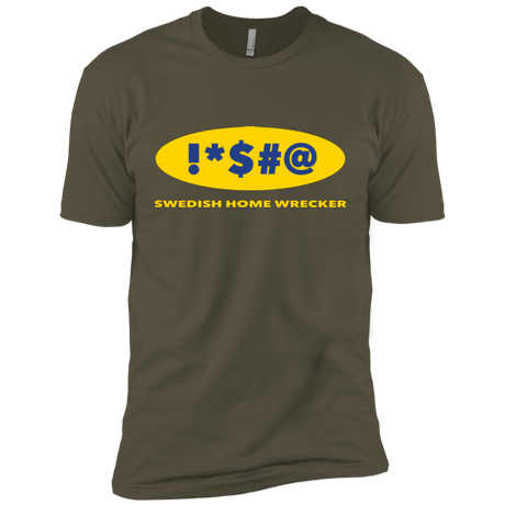 T-Shirts Military Green / X-Small Swearing Home Wrecker Men's Premium T-Shirt
