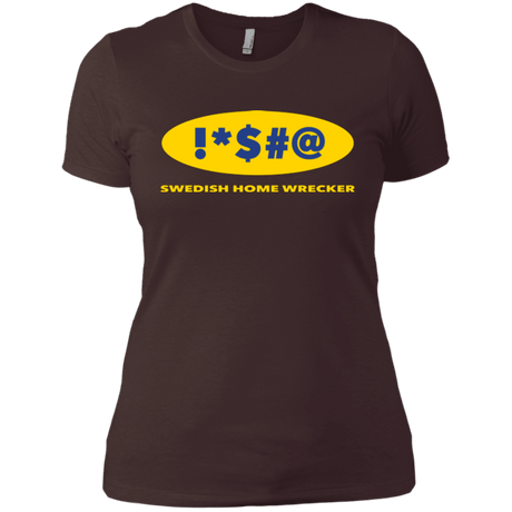 T-Shirts Dark Chocolate / X-Small Swearing Home Wrecker Women's Premium T-Shirt