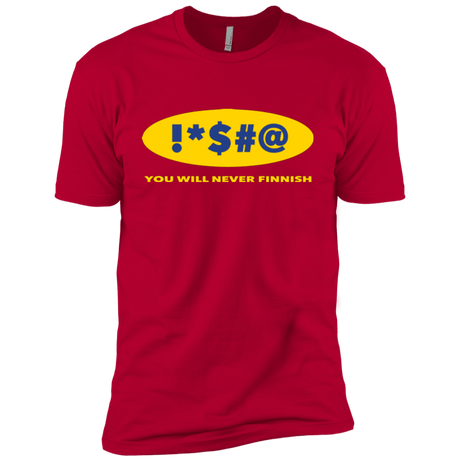 T-Shirts Red / YXS Swearing Never Finnish Boys Premium T-Shirt