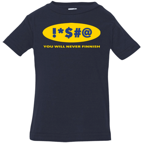T-Shirts Navy / 6 Months Swearing Never Finnish Infant Premium T-Shirt