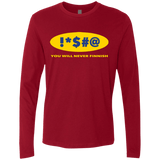 T-Shirts Cardinal / Small Swearing Never Finnish Men's Premium Long Sleeve