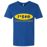 T-Shirts Royal / X-Small Swearing Never Finnish Men's Premium V-Neck