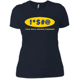 T-Shirts Midnight Navy / X-Small Swearing Never Finnish Women's Premium T-Shirt