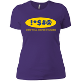 T-Shirts Purple / X-Small Swearing Never Finnish Women's Premium T-Shirt