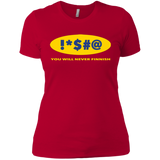 T-Shirts Red / X-Small Swearing Never Finnish Women's Premium T-Shirt