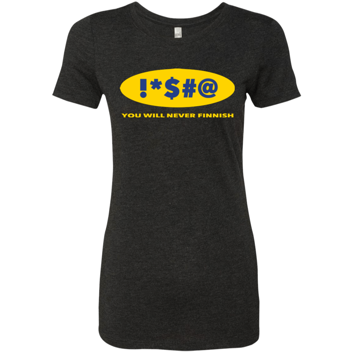 T-Shirts Vintage Black / Small Swearing Never Finnish Women's Triblend T-Shirt