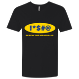 T-Shirts Black / X-Small Swearing Screw The Meatballs Men's Premium V-Neck