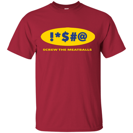 T-Shirts Cardinal / Small Swearing Screw The Meatballs T-Shirt